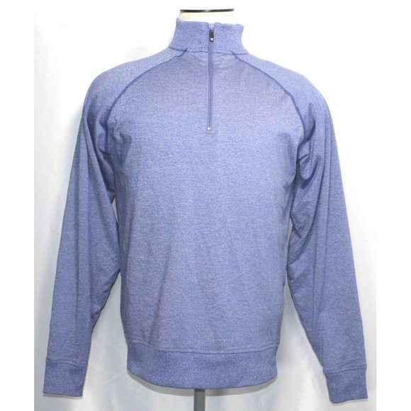 Footjoy FJ‎ Blue 1/4 Zip Golf Mock Neck Mens Size Small - Picture 1 of 4